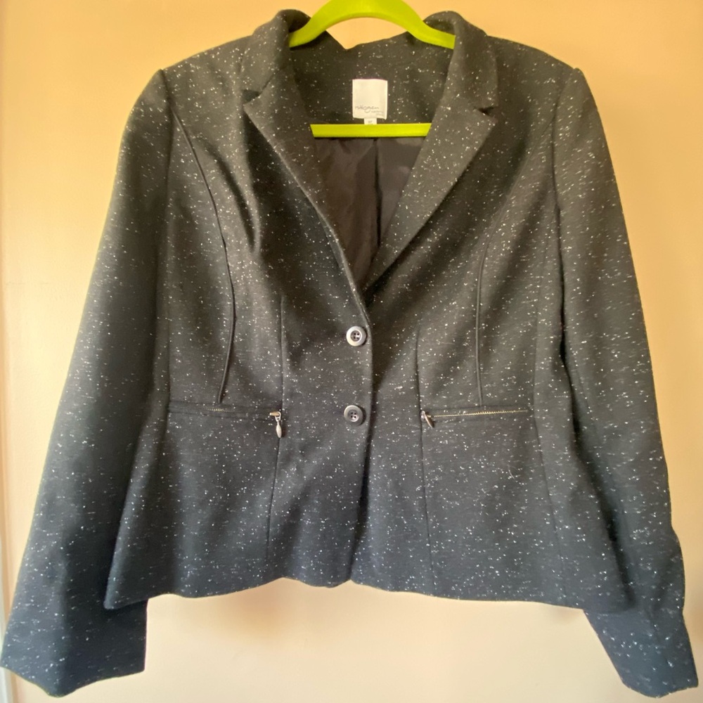 Halogen Black Speckled Blazer